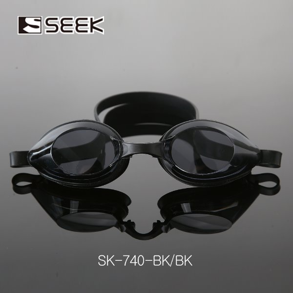 SEEK 보급형 성인용 물안경 SK740 블랙  SK-740BK