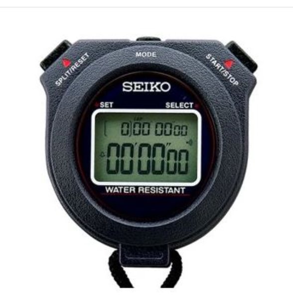 세이코 초시계 W073/세이코 전문가용 10랩 스플릿메모리/스탑워치/초시계/오토카렌더 기능/12시간 24시간제 변환표시/기록측정