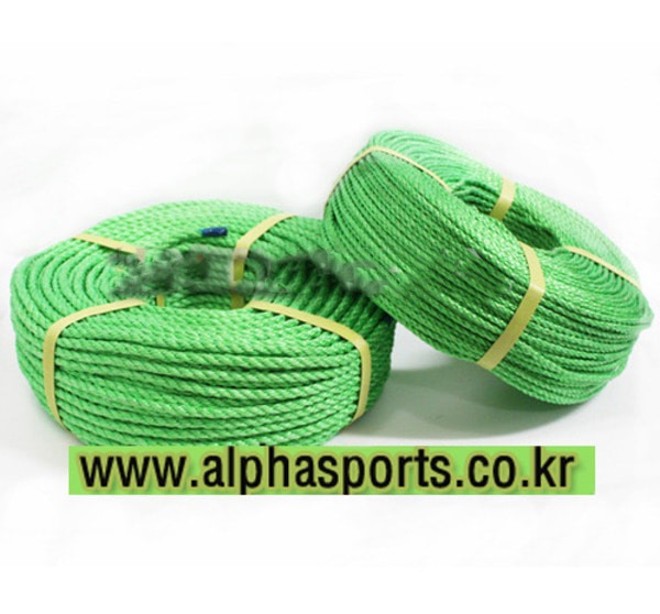 AP-1201  PP로프 녹색(두께 5mm, 8mm / 길이 350m ~ 400m) AP-1201